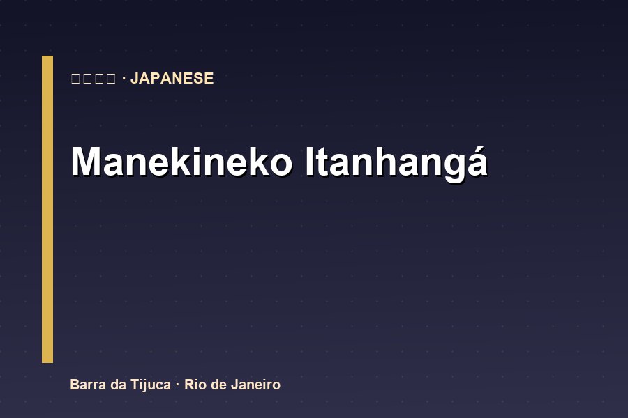 Manekineko Itanhangá - Japonês na Barra da Tijuca