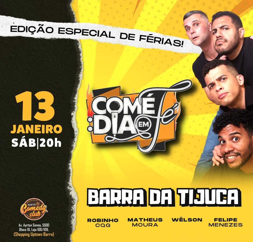 Agenda de diversão na Barra da Tijuca - News - Barra da Tijuca