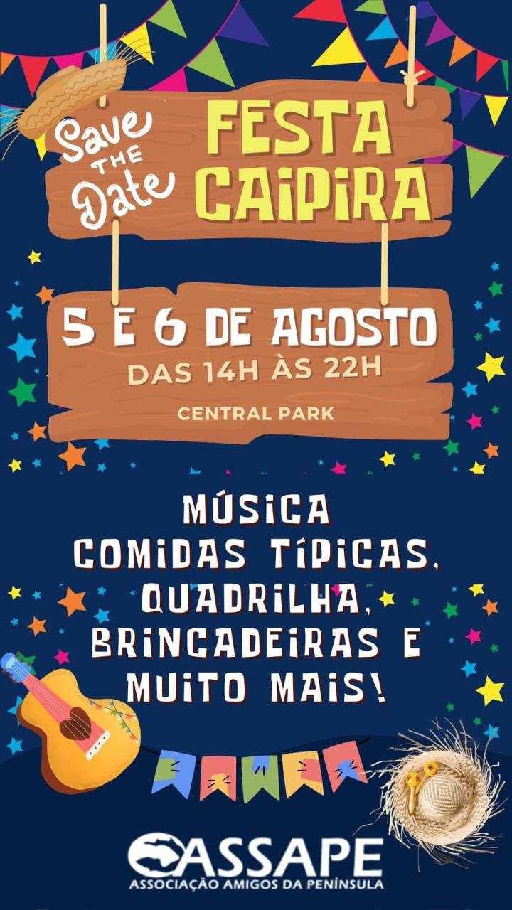 Prepare-se para Celebrar: Festa Junina na Península nos dias 5 e 6 de Agosto! Festa Caipira na Barra da Tijuca - Revista - Barra da Tijuca
