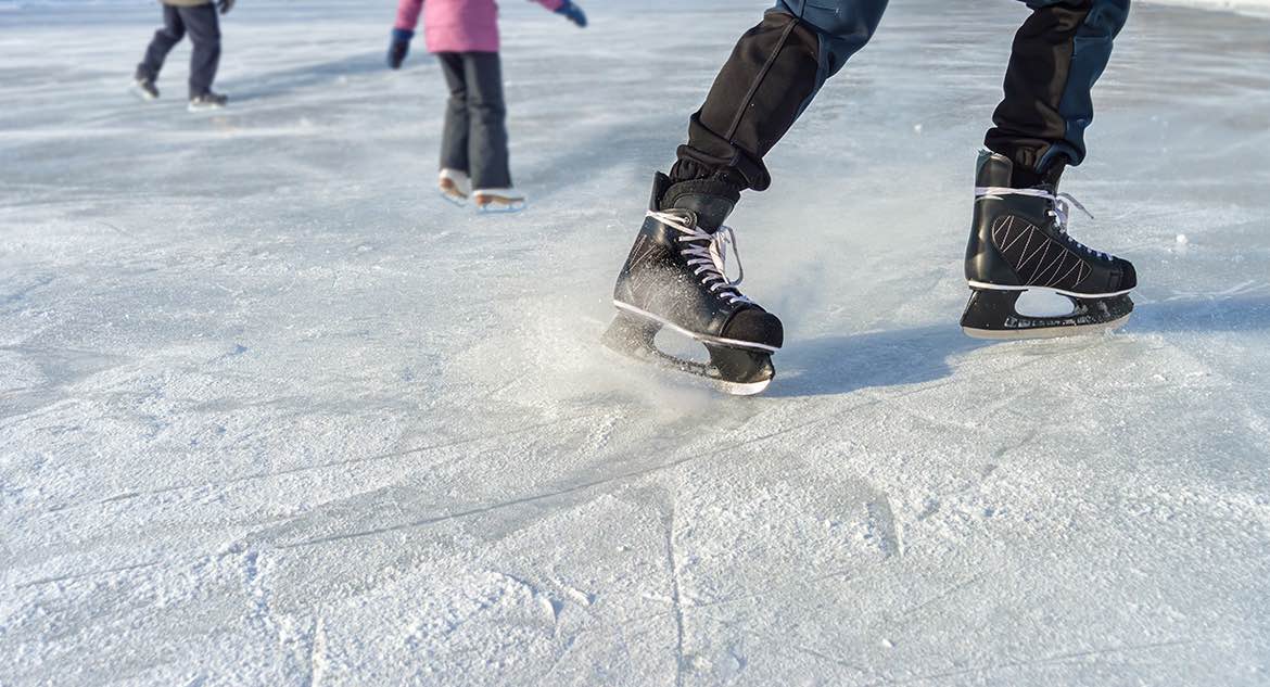 Pista de Patinação no Gelo no Via Parque